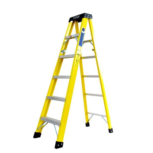 Type 1A Extra Heavy Duty Fiberglass Ladder - 300 Pound Capacity