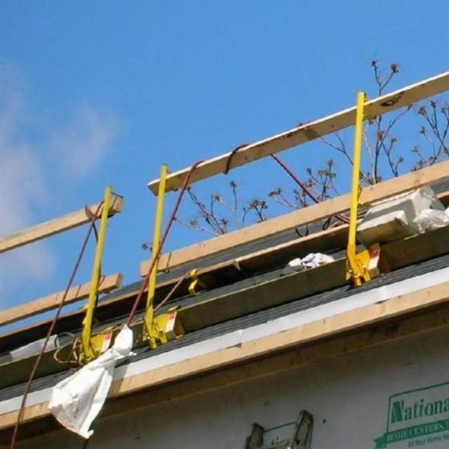 Steep-pitch Guardrail (w/post)