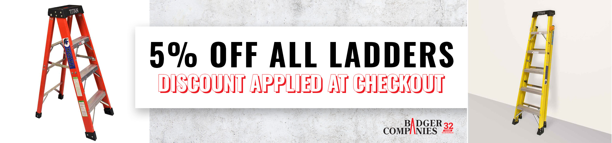 5% off all ladders