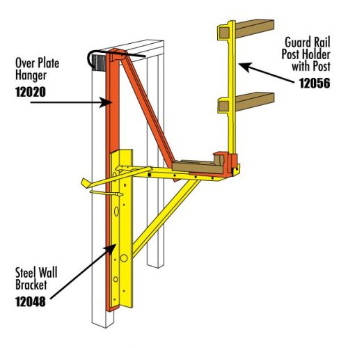 Guard Rail Post Holder with Post