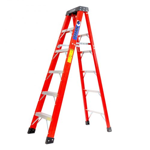 Type 1AA Extra Heavy Duty Fiberglass Step Ladder - 375 Pound Capacity