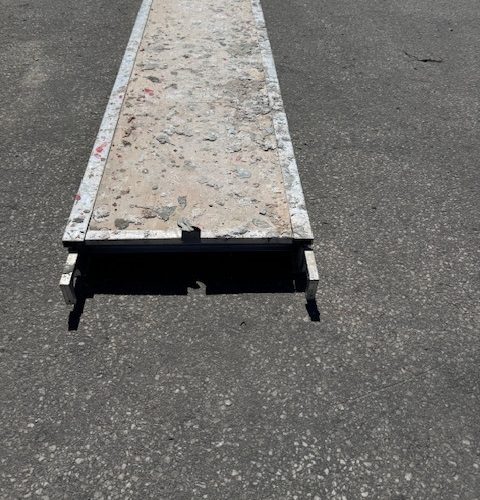 Excess Used 19”x10’ Alum/Plywood Scaffold Plank